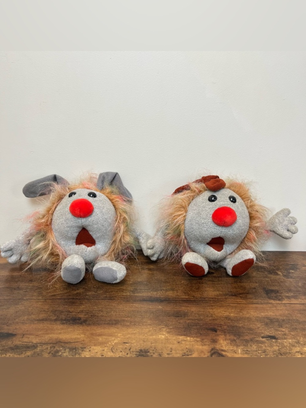 Rare Vintage 90’s The Big Comfy Couch Fuzzy & Wuzzy Dust Bunny Plush